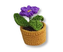 Mini Crochet Flowerpots