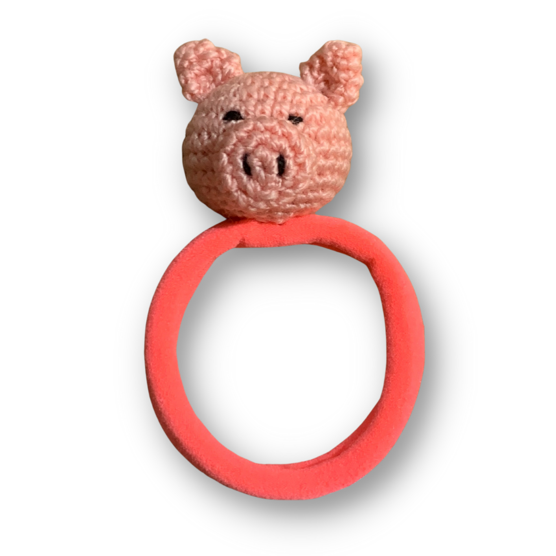 Farm Animals Crochet Hair Accessory