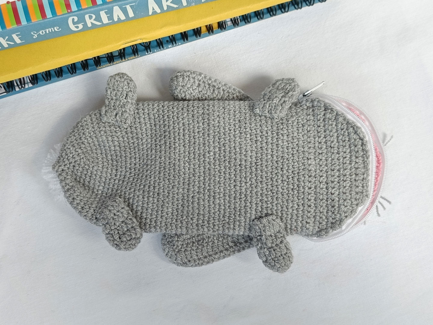 Rabbit Crochet Pencil Case