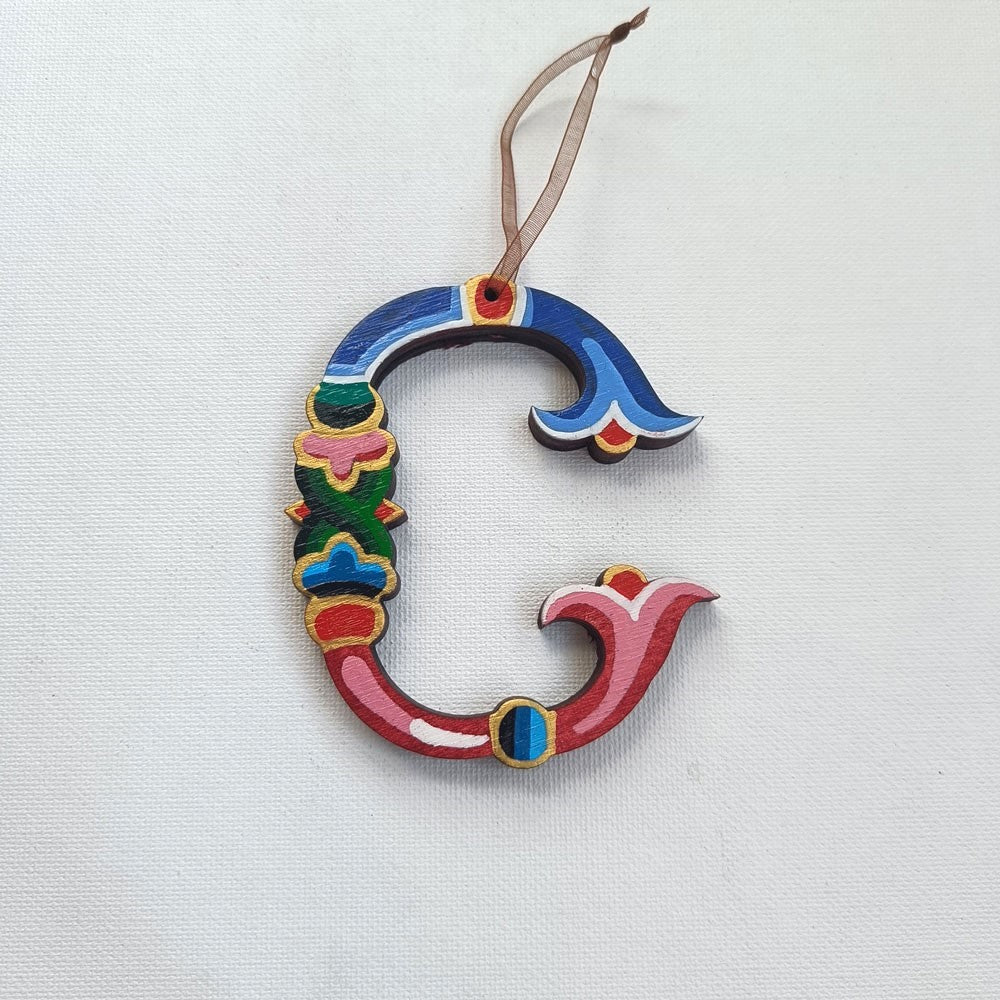 Latin Alphabet Hand Painted Decorative Letters