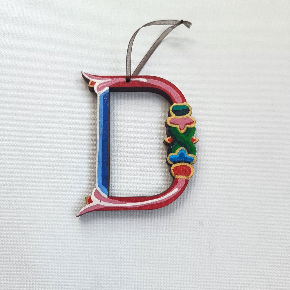 Latin Alphabet Hand Painted Decorative Letters