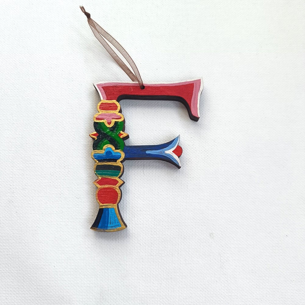 Latin Alphabet Hand Painted Decorative Letters