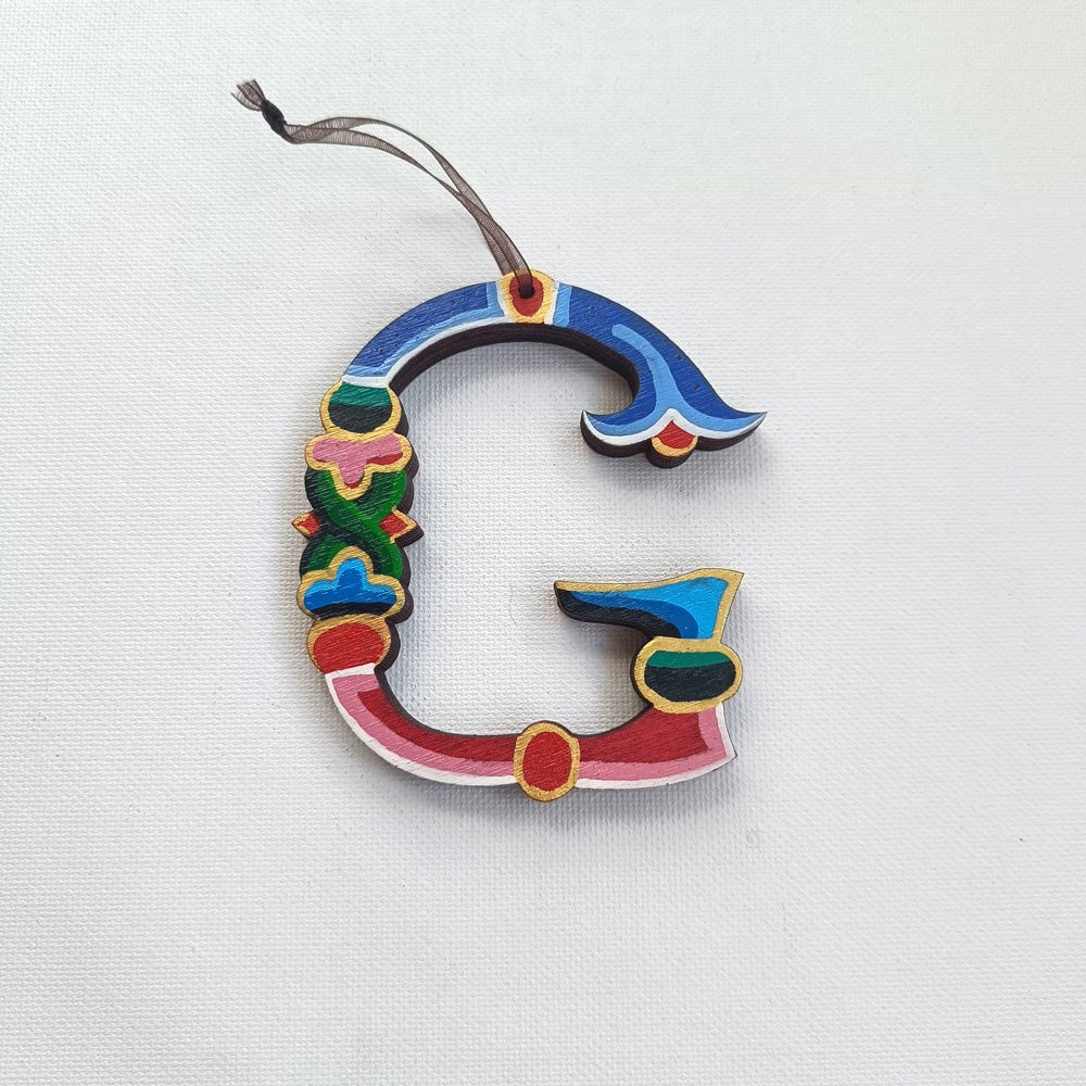Latin Alphabet Hand Painted Decorative Letters