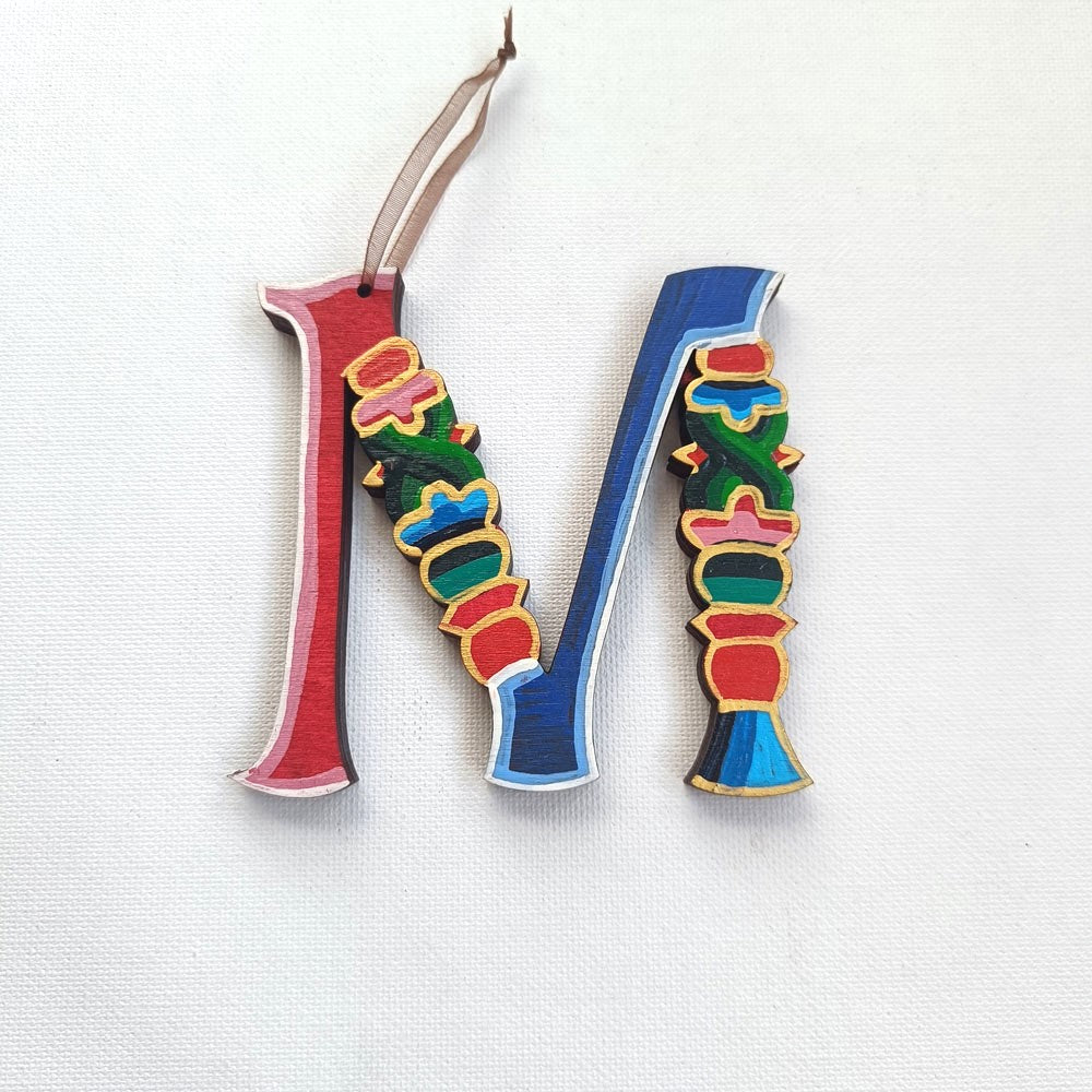 Latin Alphabet Hand Painted Decorative Letters