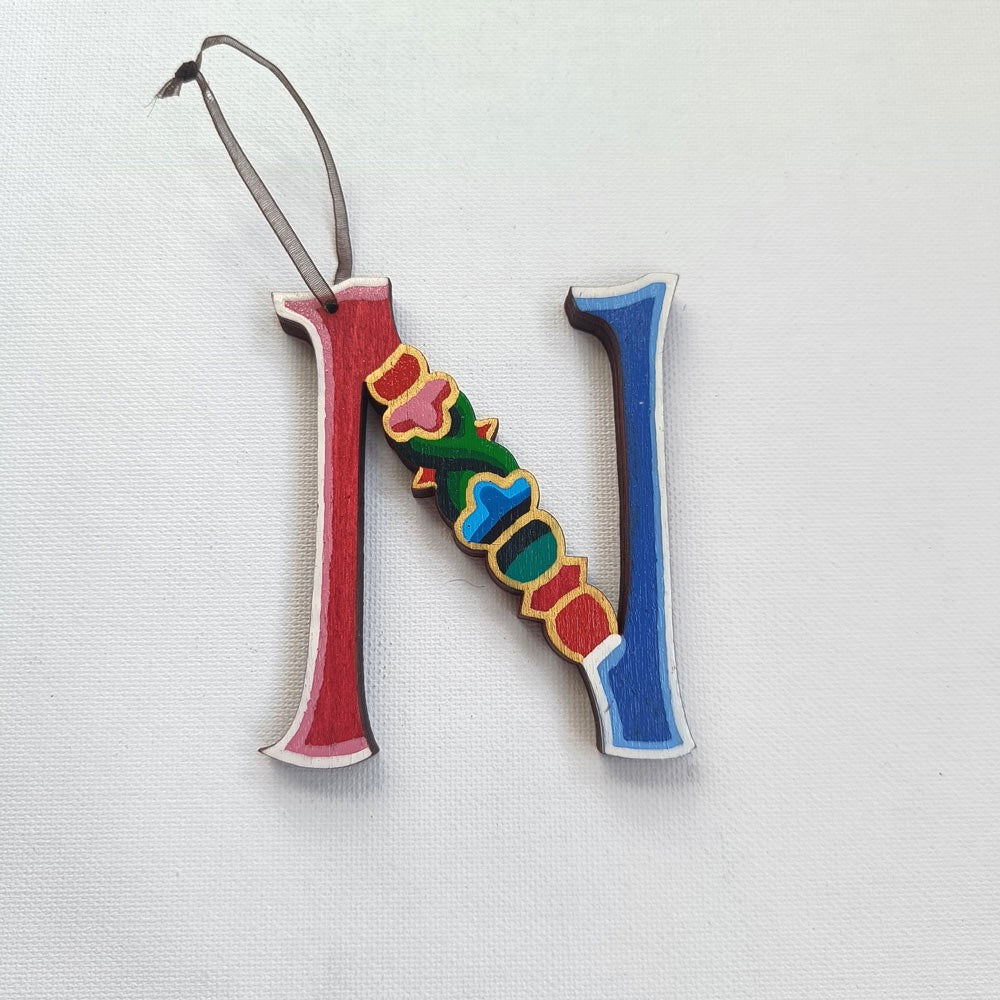 Latin Alphabet Hand Painted Decorative Letters