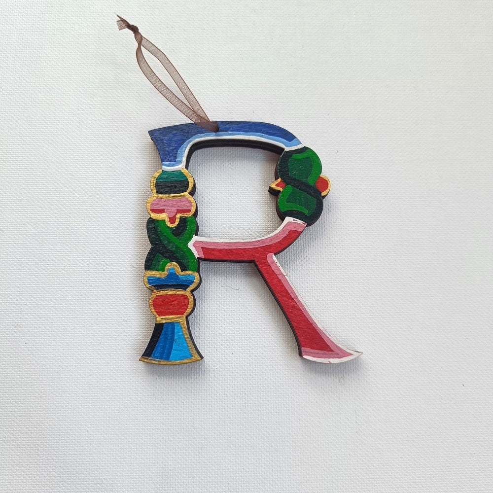 Latin Alphabet Hand Painted Decorative Letters