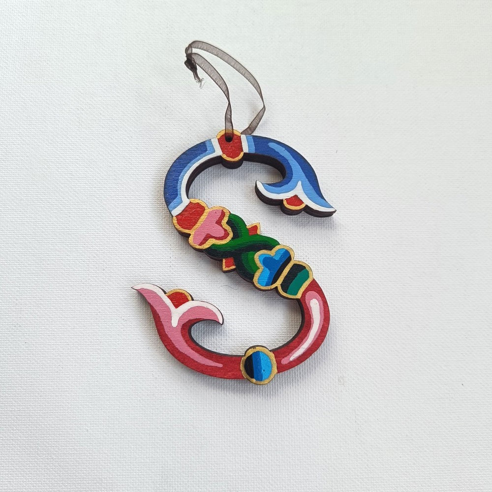 Latin Alphabet Hand Painted Decorative Letters
