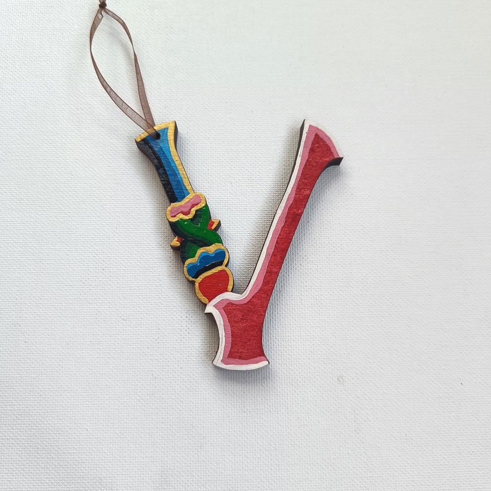 Latin Alphabet Hand Painted Decorative Letters