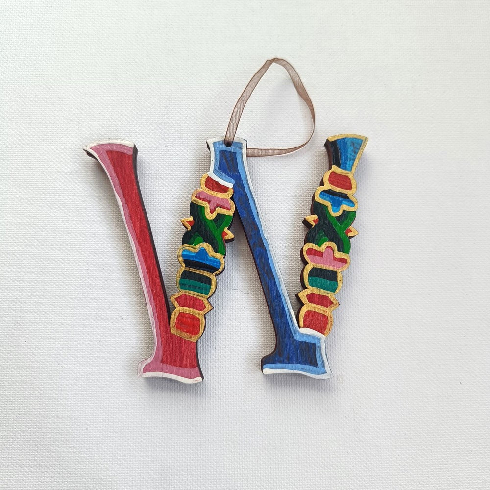 Latin Alphabet Hand Painted Decorative Letters