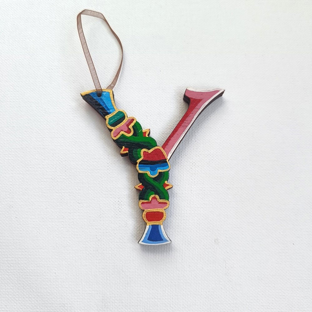 Latin Alphabet Hand Painted Decorative Letters