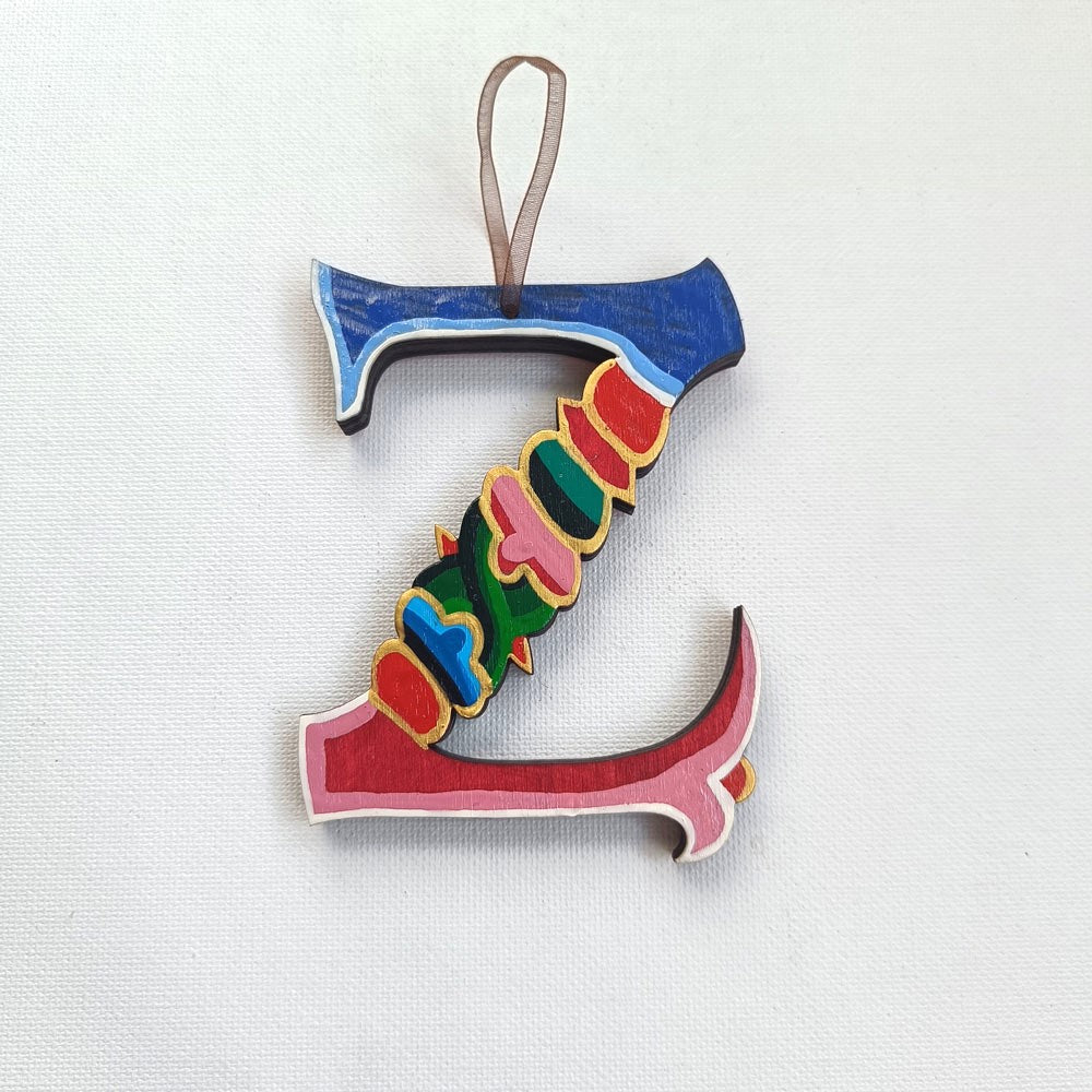 Latin Alphabet Hand Painted Decorative Letters