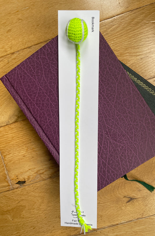 Tennis Ball Crochet Bookmark