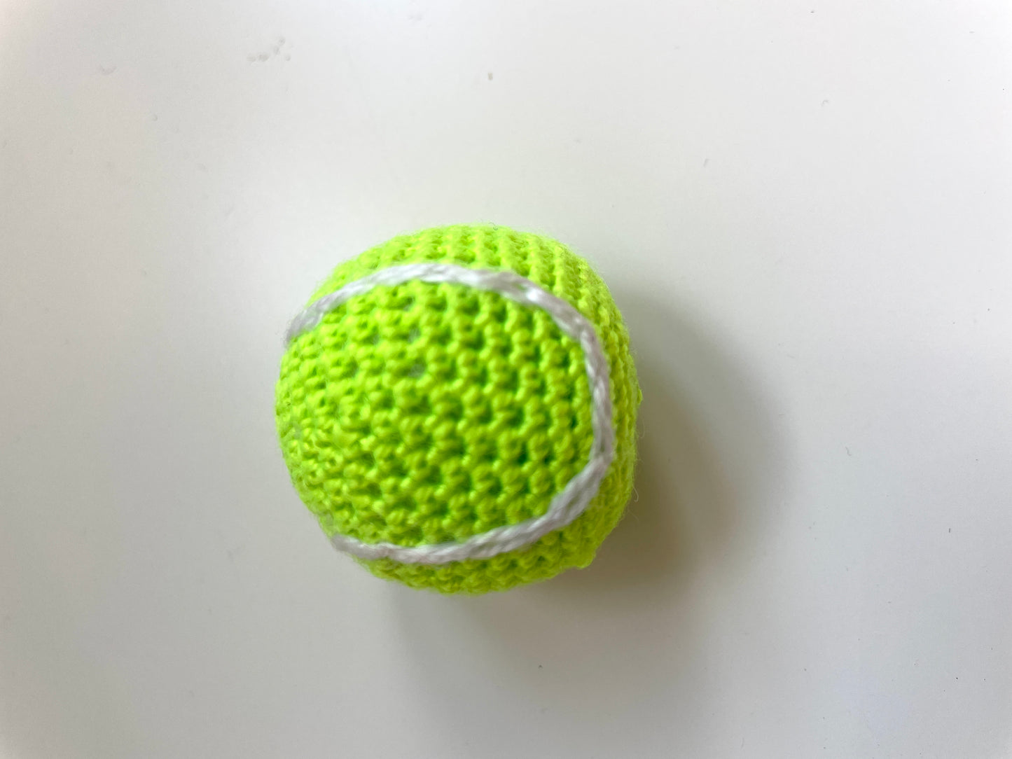 Tennis Ball Crochet Cat Toy with Potent Catnip
