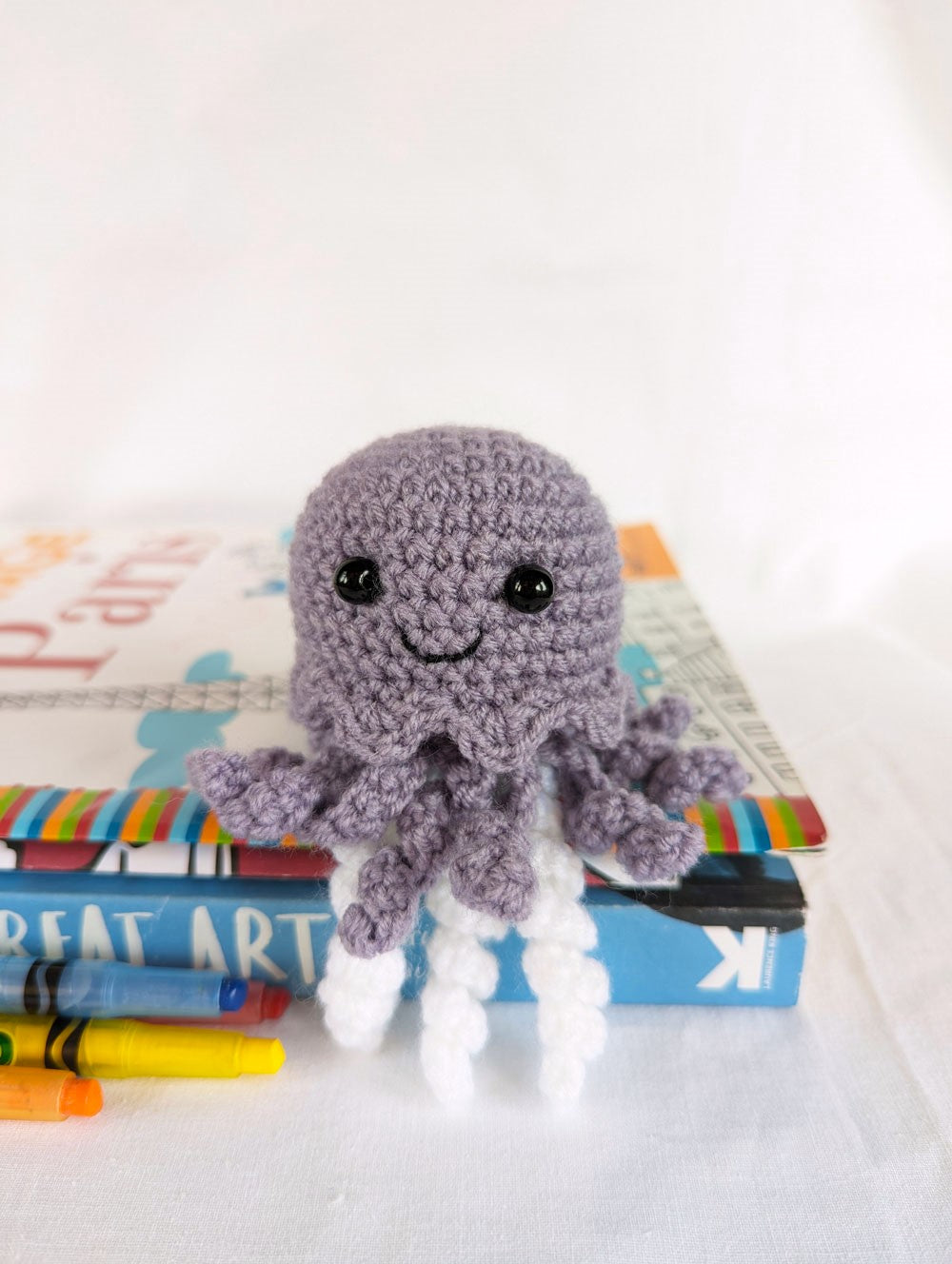 Amigurumi Crochet Purple Jellyfish