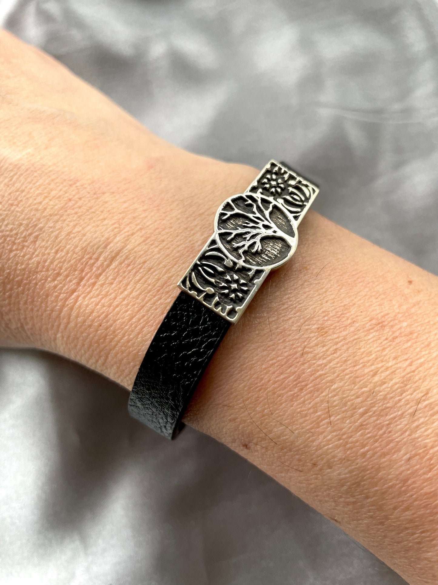 'Eden' Tree of Life 925 Sterling Silver & Leather