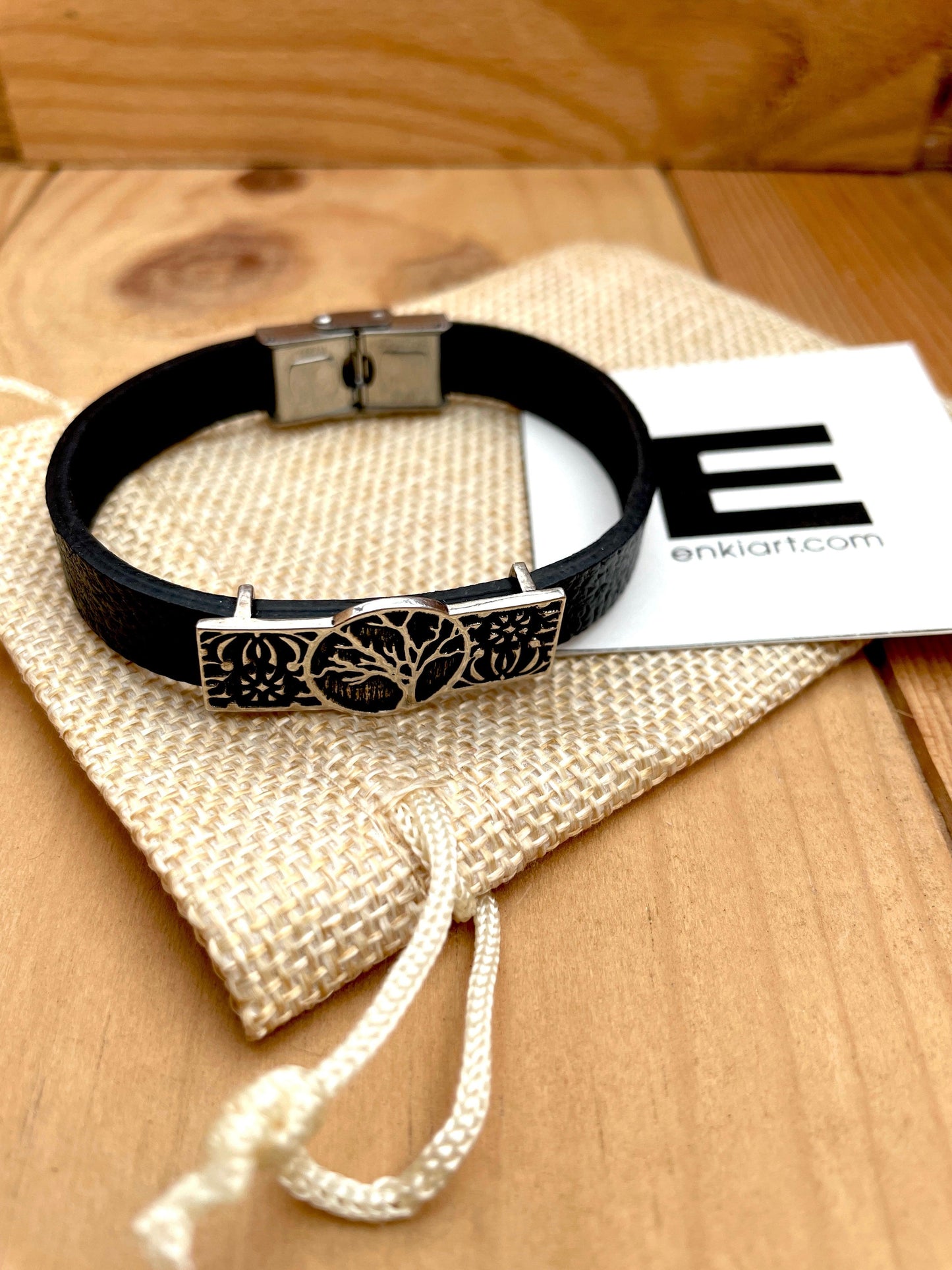'Eden' Tree of Life 925 Sterling Silver & Leather