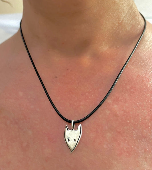 Small or Large Cute Fox 925 Sterling Silver Pendant Necklace