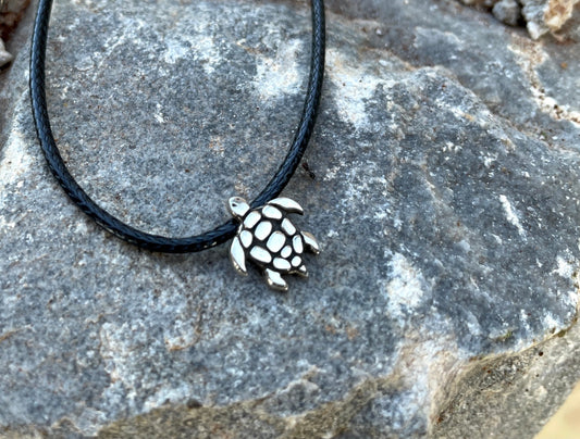 Turtle 925 Sterling Silver Pendant Necklace
