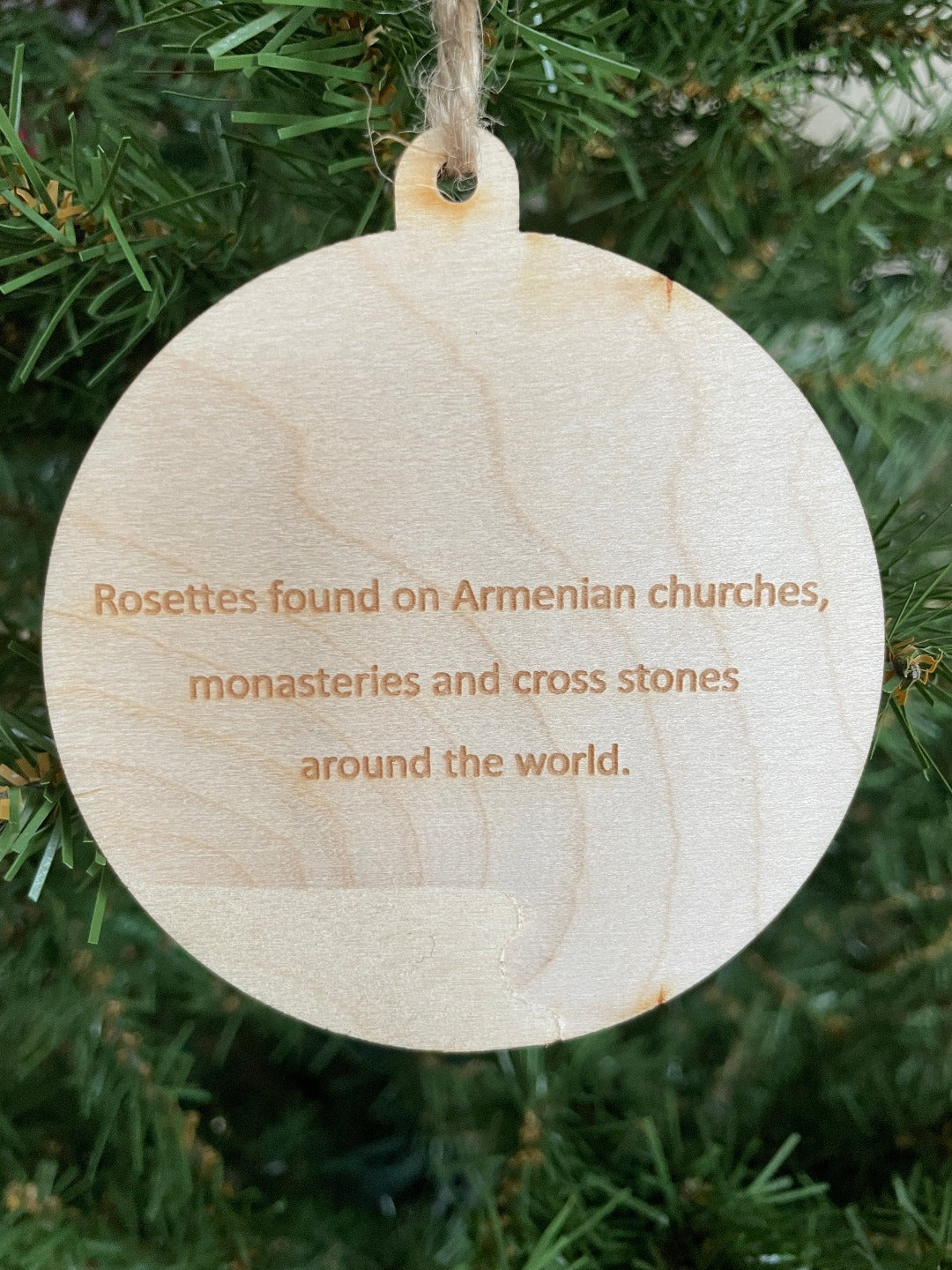 Set of Hand Painted Armenian Rosette Ornaments