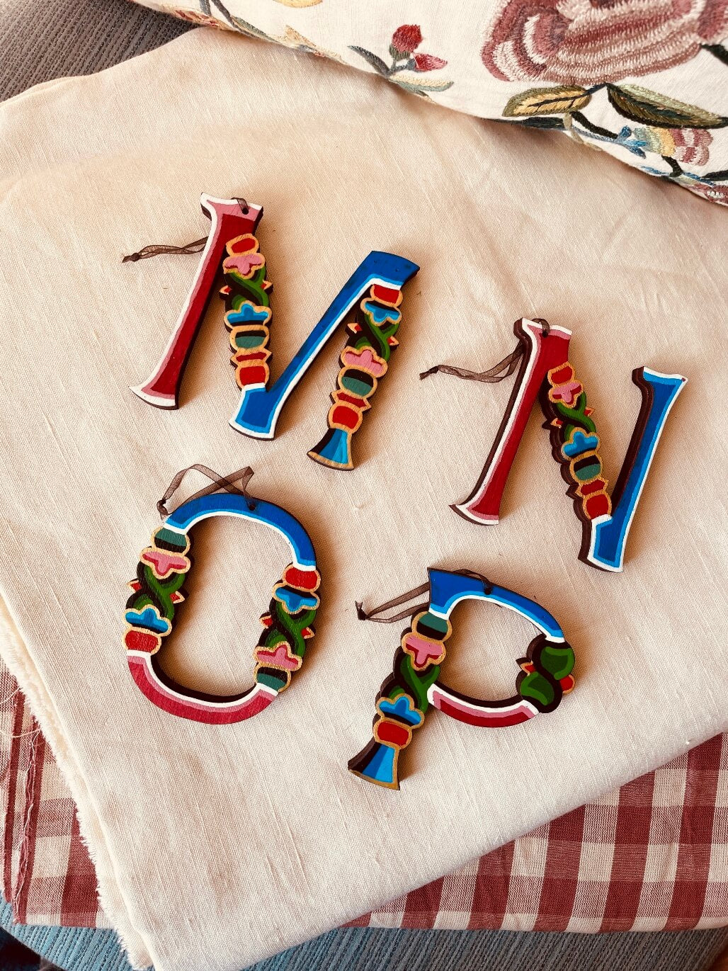 Latin Alphabet Hand Painted Decorative Letters