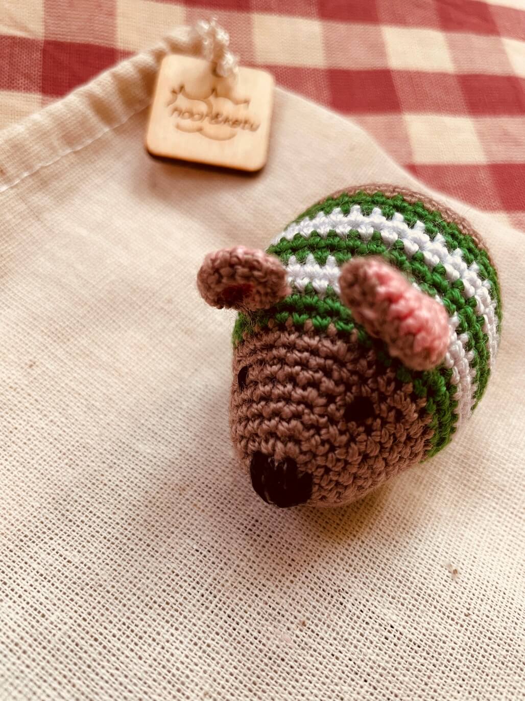 Crochet Catnip Mouse in Christmas Jumper, Cat Toy - 4 colours!