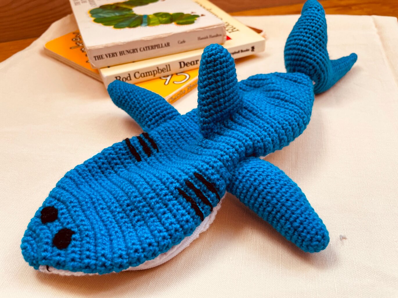 Shark Crocheted Pencil Case