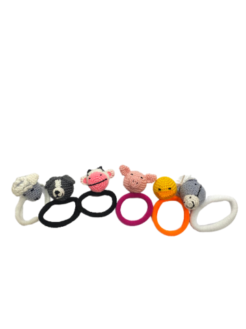 Farm Animals Crochet Hair Accessory