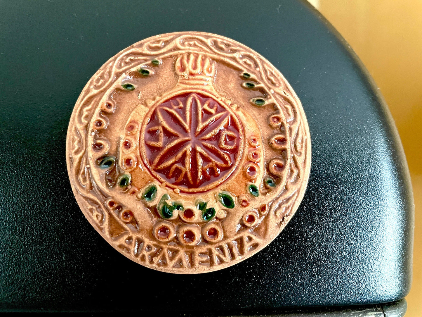 Ceramic Armenia Pomegranate, Tree of Life, and Eternity Magnets