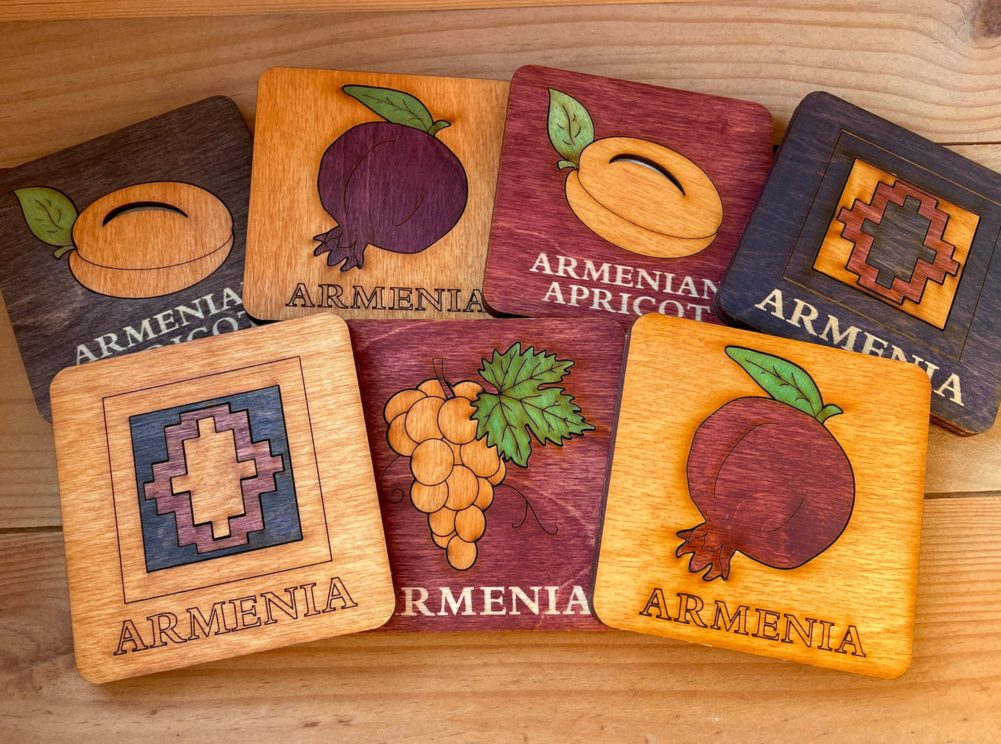 Armenian Apricot Coaster we