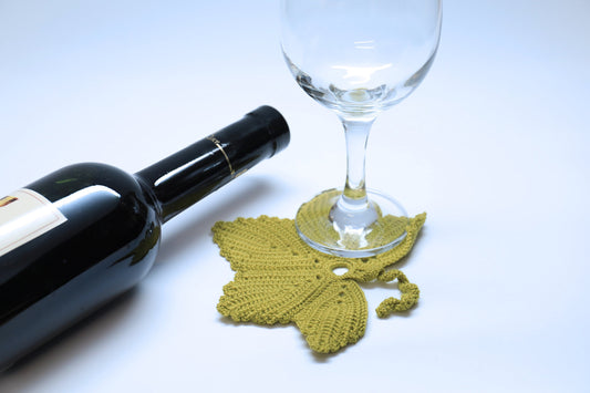 Grape Leaf Coasters, Set of 3