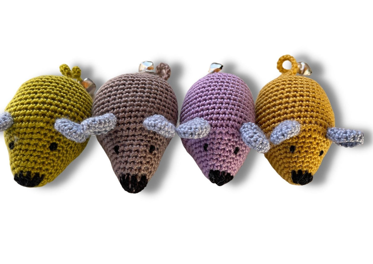 Crochet Catnip Mouse Toy - 4 colours!