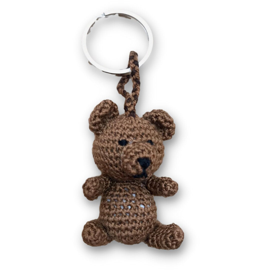 Mini-Crochet Woodland Animals Keyring Accessories