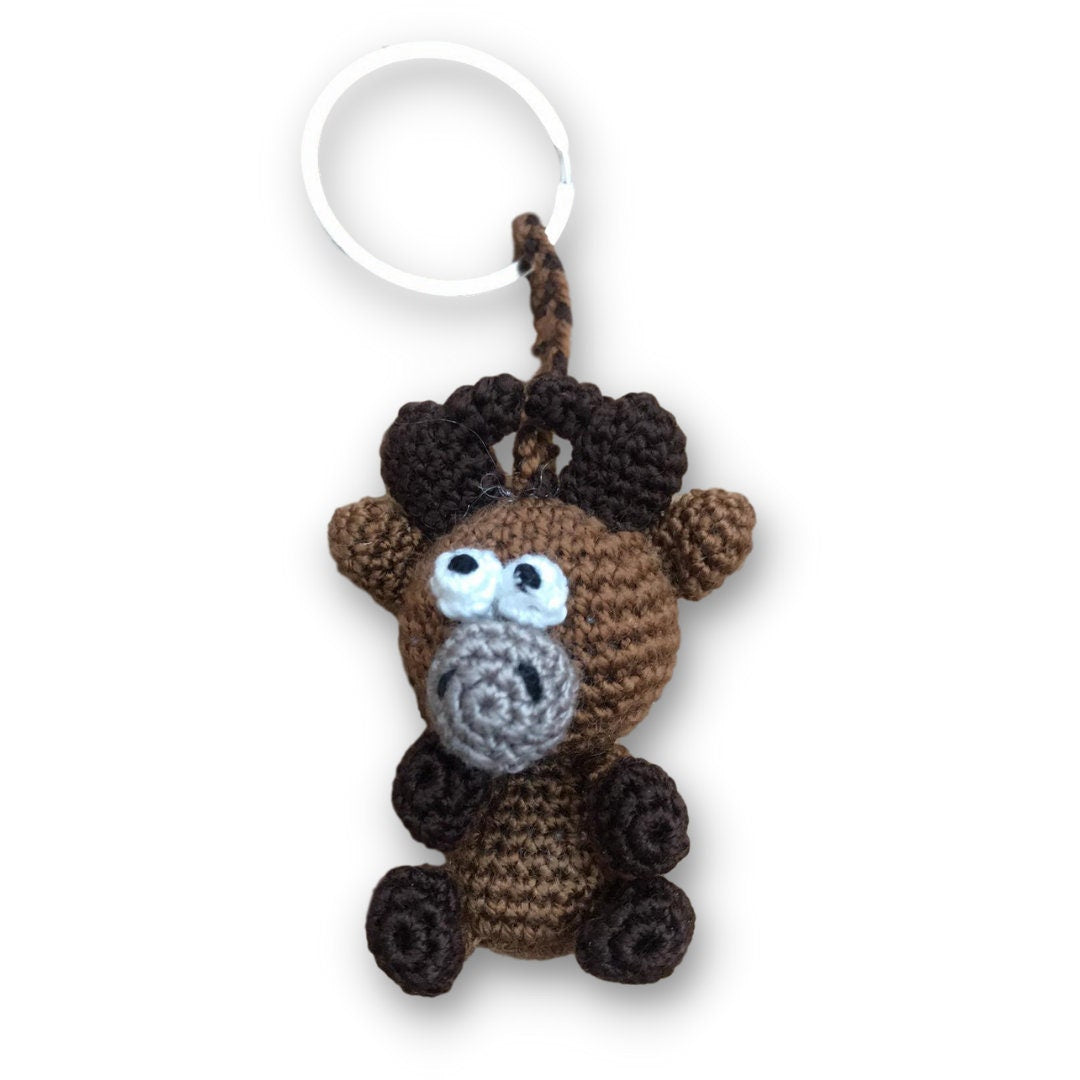 Mini-Crochet Woodland Animals Keyring Accessories