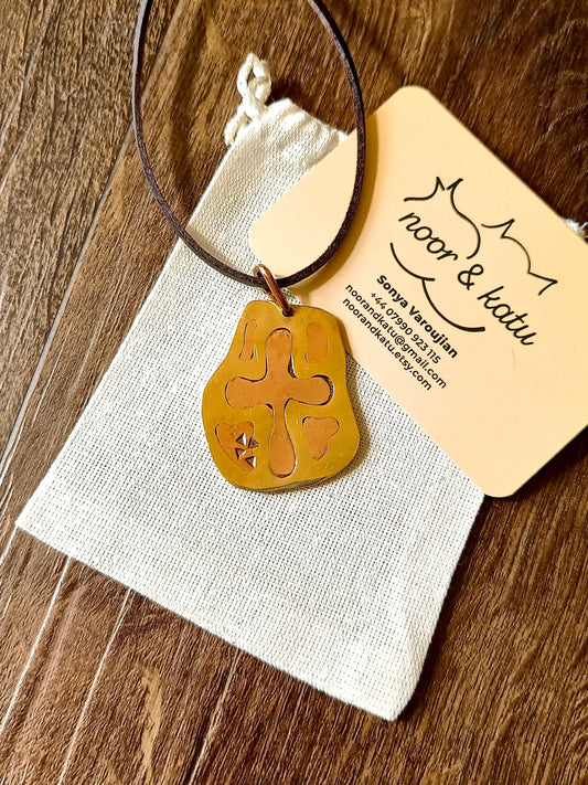 Strength Precious Metal Pendant Necklace