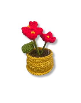 Mini Crochet Flowerpots