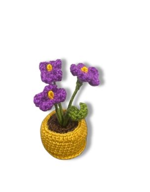 Mini Crochet Flowerpots