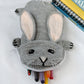 Rabbit Crochet Pencil Case