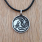 Yin Yang Dragon, 925 Sterling Silver Pendant Necklace with Keepsake Box