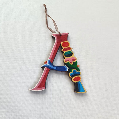 Latin Alphabet Hand Painted Decorative Letters