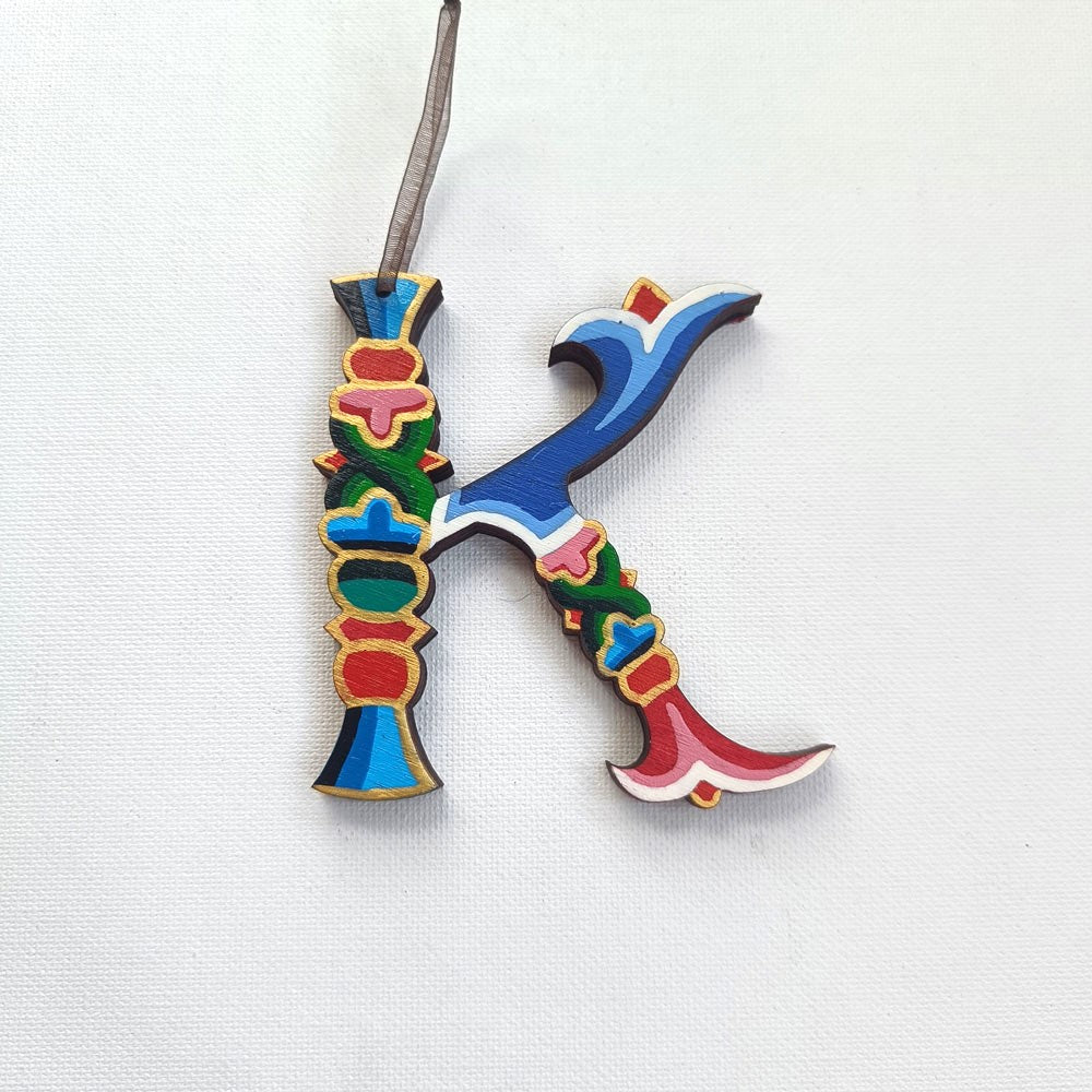 Latin Alphabet Hand Painted Decorative Letters