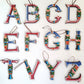 Latin Alphabet Hand Painted Decorative Letters