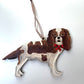 Hand Painted King Charles Cavalier Dog -  Hanging Ornament