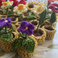 Mini Crochet Flowerpots