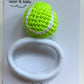 Tennis Ball Crochet Hair Accessory