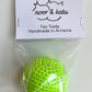 Tennis Ball Crochet Cat Toy with Potent Catnip