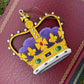 Hand Painted Wood British Royal Crown -  Christmas Tree Ornament