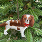 Hand Painted King Charles Cavalier Dog -  Hanging Ornament