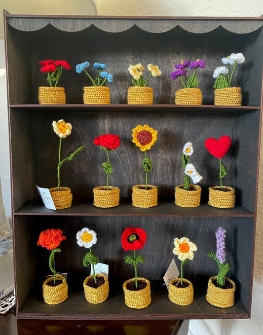 Mini Crochet Flowerpots