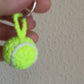 Tennis Ball Crochet Keyring Accessory