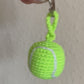 Tennis Ball Crochet Keyring Accessory